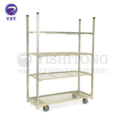 デンマーク製トロリーメッシュシェルフ